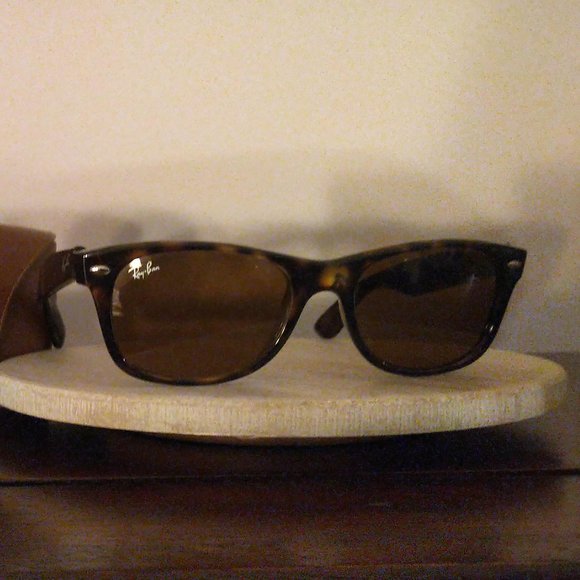 🕶️Ray-Ban Wayfarer w.case&cloth tortoise excellent Vintage pre-loved - see pics
